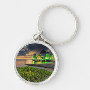 Porte-clés Melaka pendant le coucher du soleil   Masjid Selat