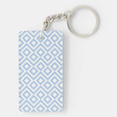 Porte-clés Mélange bleu clair et blanc (Dos)