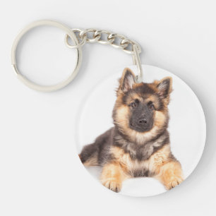 Porte-clés Mélange de berger allemand de Collie Bordure