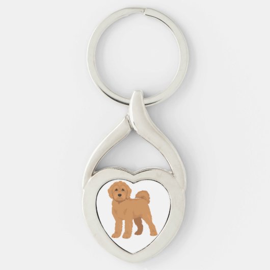 Porte-clés Mélange de chien Cockapoo (Devant)