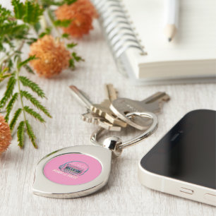Porte-clés Mélange rose vibre Porte - clé principal en métal