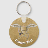 Porte-clés mélangeur de béton beige (Recto)