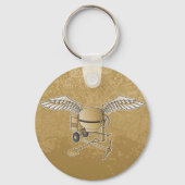 Porte-clés Mélangeur en béton beige (Recto)