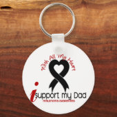 Porte-clés Melanoma Je soutiens Mon Père (Recto)