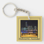 Porte-clés Melbourne Australie Lumières CBD au-dessus du pont (Devant)
