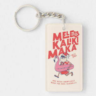 Porte-clés Mele Kalikimaka Père Noël Flamant rose Getaways de