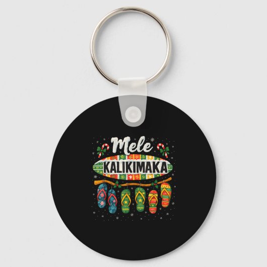 Porte-clés Mele Kalikimaka Trocal Christmas Flip Flop (Recto)