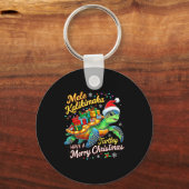 Porte-clés Mele Kalikimaka Turtley Have A Merry Christmas  (Recto)