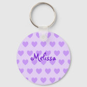 Porte-clés Melissa en violet (Recto)