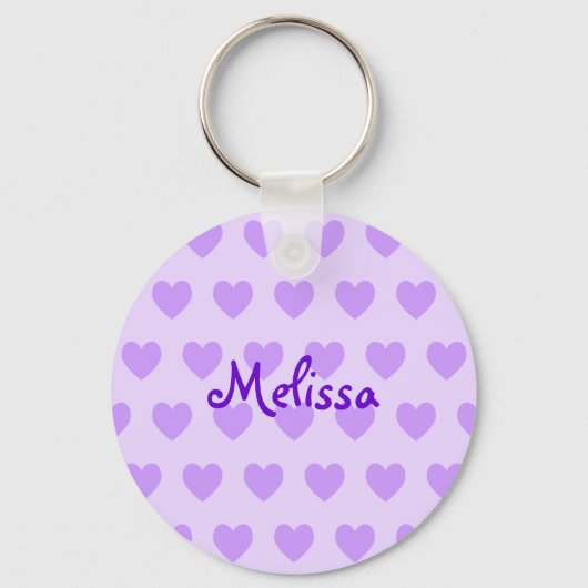 Porte-clés Melissa en violet (Recto)