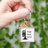 Porte-clés Mellophone personnalisé (main)