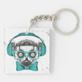 Porte-clés Mélomane du lémur | (Dos)