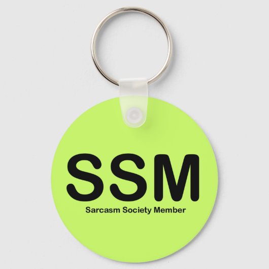 Porte-clés Membre de la Société Sarcasme (Recto)