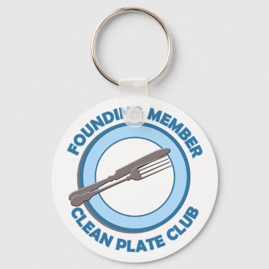 Porte-clés Membre fondateur de Clean Plate Club (Recto)
