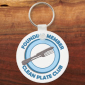 Porte-clés Membre fondateur de Clean Plate Club (Recto)
