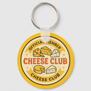 Porte-clés Membre Officiel du Club du Fromage Cadeau drôle