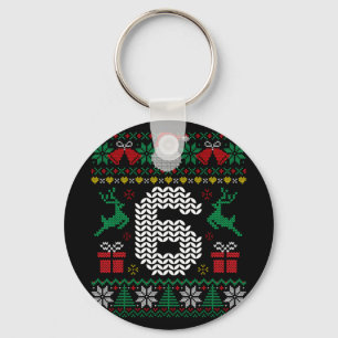 Porte-clés Mème 6 7 67 Six Sept Noël Drôle Couple Moche