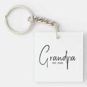 Porte-clés Mémé a établi un nouveau cadeau pour papi (Devant)