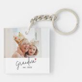 Porte-clés Mémé a établi un script photo moderne (Dos)