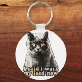 Porte-clés Mème de chat amusant pour les amoureux de les chat (Recto)