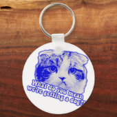 Porte-clés Mème de chat amusant pour les amoureux de les chat (Recto)