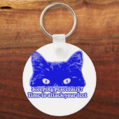 Porte-clés Mème de chat amusant pour les propriétaires et les (Recto)