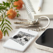 Porte-clés Mème de chat fâché drôle pour les propriétaires de (Devant droit)