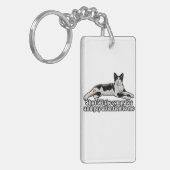 Porte-clés Mème de chat mignon amusant pour les propriétaires (Devant gauche)