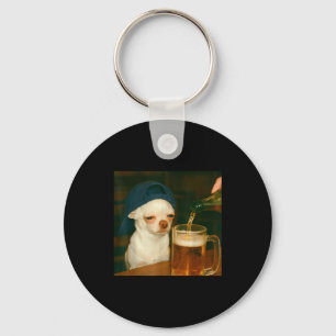 Porte-clés Mème de chien drôle de bière Chihuahua humour de r