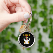 Porte-clés Mème de coq citation F-Caw-F (main)