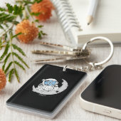 Porte-clés Mème de crypto XRP Cryptomonnaie Cute Astronaut Mo (Devant droit)