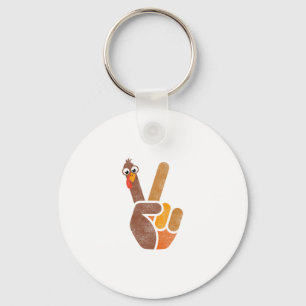 Porte-clés Mème de dinde drôle de Thanksgiving F-caw-f Humour
