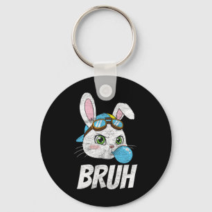 Porte-clés Mème de frère jour de Pâques drôle lapin oeufs pet