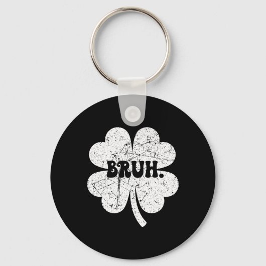 Porte-clés Mème de frère shamrock drôle de St-Patrick garçons (Recto)