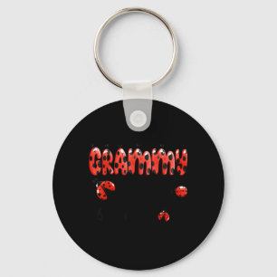 Porte-clés Mémé de la petite fille d'anniversaire coccinelle