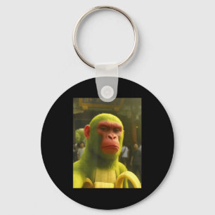 Porte-clés Mème de singe shimpanzini bananini fou italien