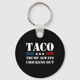 Porte-clés Mème drôle de commerce de tacos Trump dégonfle tou