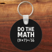 Porte-clés Mème drôle de maths – Équation d'humour de nerd 67 (Recto)