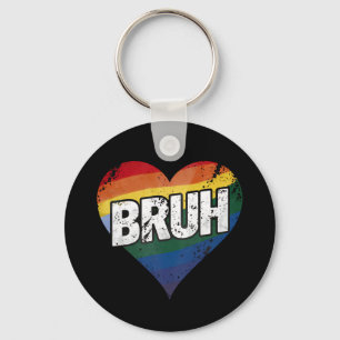 Porte-clés Mème drôle de salutation de frère Bruh gay Fierté