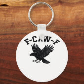 Porte-clés Mème drôle tendance F-Caw-F (Recto)