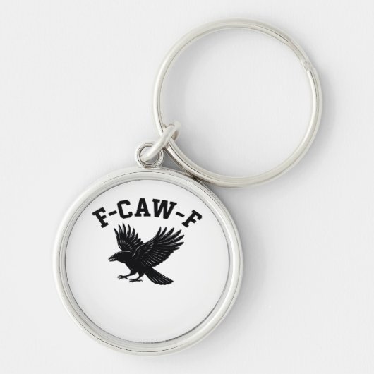 Porte-clés Mème F-Caw-F Drôle Tendance (Devant)