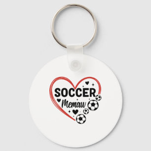Porte-clés Mémé foot coeur Joueur de foot Mémé
