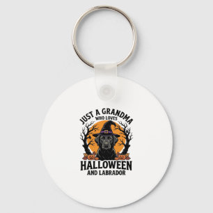Porte-clés Mémé Halloween Labrador Drôle Vintage_1