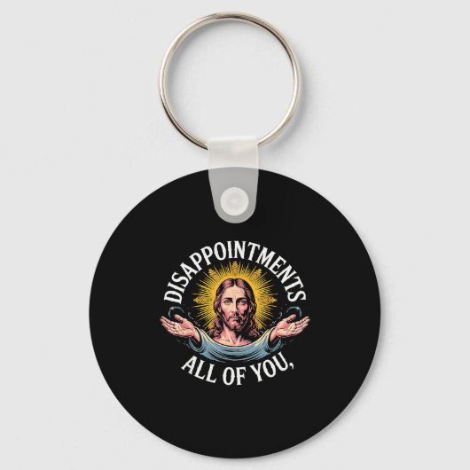 Porte-clés Mème Jésus déçu de vous tous (Recto)