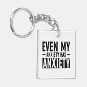 Porte-clés Même Mon Anxiété A De L'Anxiété (Devant gauche)