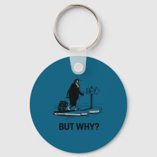 Porte-clés Meme pingouin mais pourquoi drôle six sept 6-7