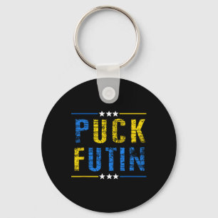 Porte-clés Mème Puck Futin Je suis avec l'Ukraine Amour ukrai
