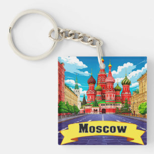 Porte-clés 🧲 Memento de l'explorateur de Moscou Russie