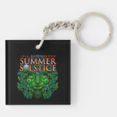 Porte-clés Mémento du Festival du solstice d'été de Greensbor (Dos)