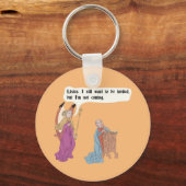 Porte-clés Mèmes d'art médiéval - Je veux être invité (Recto)